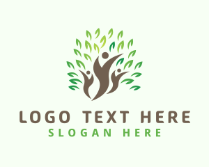 Brown Leaf - Tree People Sustainability logo design