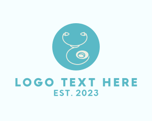 Medical Services - Medical Pediatric Stethoscope logo design