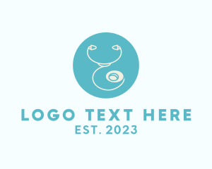 Pregnant - Medical Pediatric Stethoscope logo design