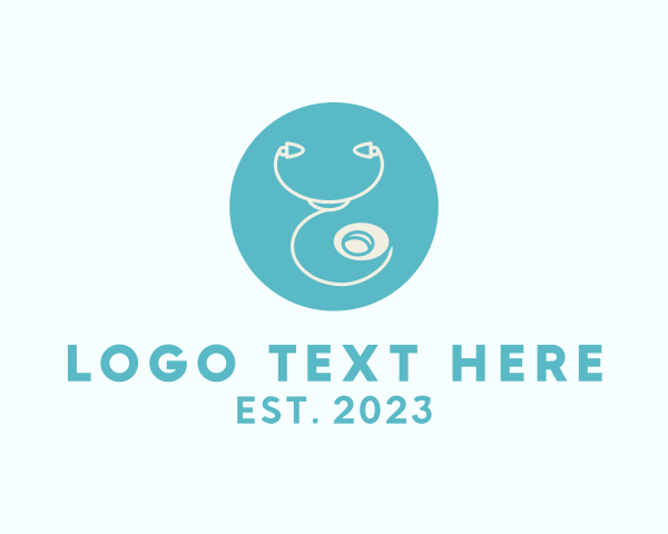 Hospital - Medical Pediatric Stethoscope logo design