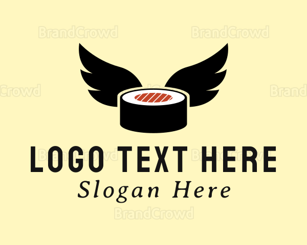 Japanese Sushi Wings Logo