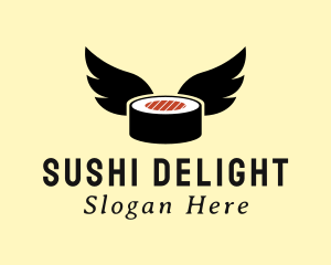 Sushi - Japanese Sushi Wings logo design