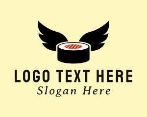 Japanese Sushi Wings Logo