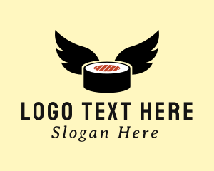 Japanese Sushi Wings Logo