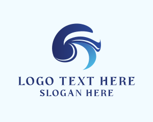 Ocean - Aquatic Wave Ocean logo design