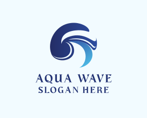 Aquatic Wave Ocean logo design