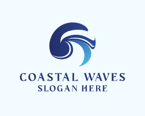 Aquatic Wave Ocean logo design