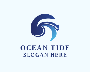 Aquatic Wave Ocean logo design