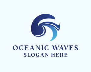 Aquatic Wave Ocean logo design