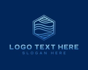 Wave - Creative Hexagon Wave logo design