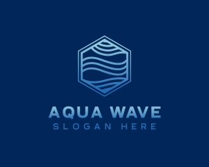 Creative Hexagon Wave logo design