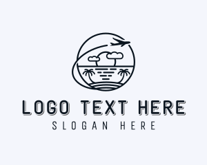 Island Plane Courier logo design