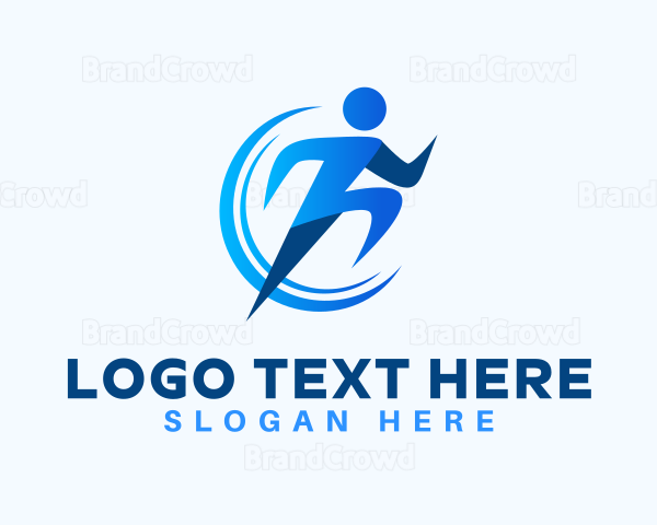 Running Fitness Exercise Logo