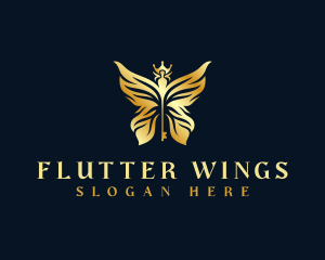 Butterfly Wings Key logo design