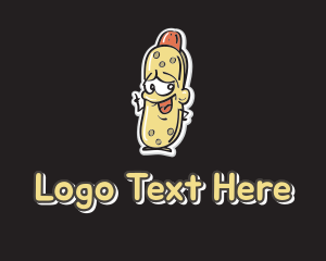 Concession Stand - Hot Dog Mascot logo design