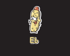 Hot Dog Mascot Logo