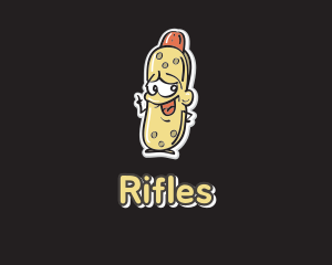 Hot Dog Mascot Logo