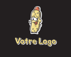 Food Stand - Hot Dog Mascot logo design