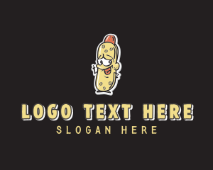 Hot Dog Mascot logo design