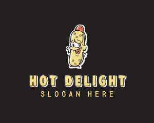 Hot Dog - Hot Dog Mascot logo design