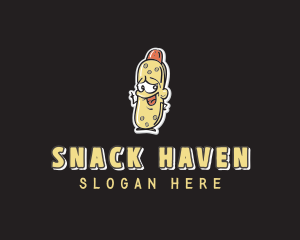 Hot Dog Mascot logo design