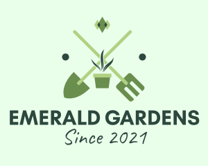 Gardening Tools Landscaping logo design