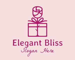 Bloom - Rose Box Gift logo design