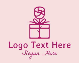 Box - Rose Box Gift logo design