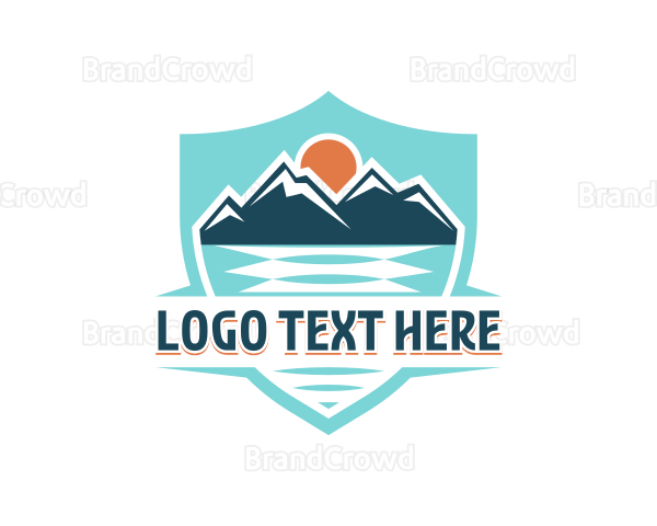 Travel Getaway Mountain Logo