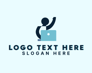 Laptop - Freelancer Employee Recruitment logo design