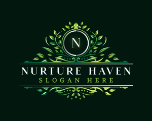 Natural Leaf Salon logo design