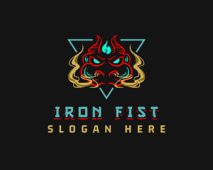 Fire Smoke Dragon logo design