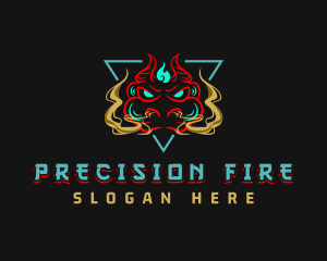 Fire Smoke Dragon logo design