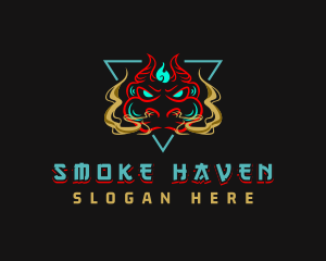 Fire Smoke Dragon logo design