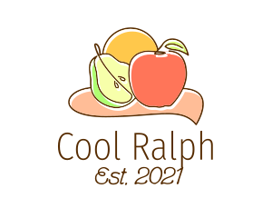 Food - Fruit Food Art logo design