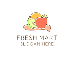 Supermarket - Fruit Food Grocery logo design