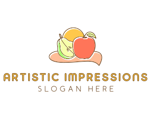 Fruit Food Grocery logo design