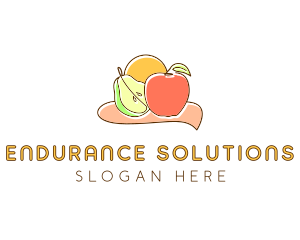 Fruit Food Grocery logo design