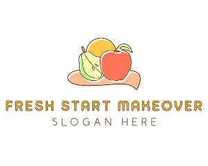 Fruit Food Grocery logo design