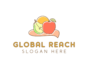 Fruit Food Grocery logo design