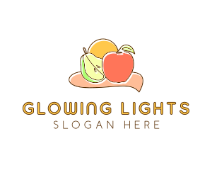 Fruit Food Grocery logo design