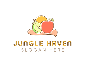 Fruit Food Grocery logo design