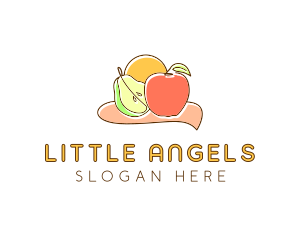 Fruit Food Grocery logo design