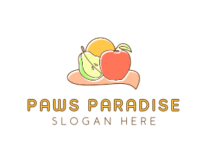 Fruit Food Grocery logo design