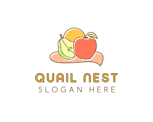 Fruit Food Grocery logo design