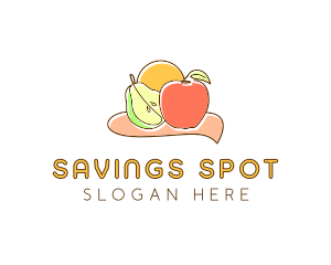 Fruit Food Grocery logo design