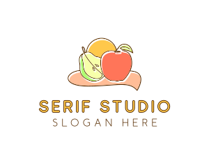 Fruit Food Grocery logo design