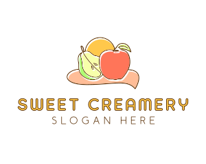 Fruit Food Grocery logo design