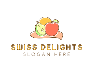 Fruit Food Grocery logo design