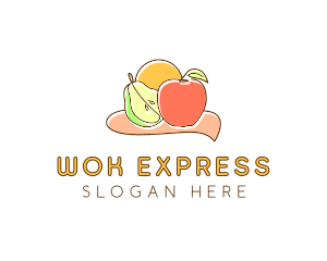 Fruit Food Grocery logo design